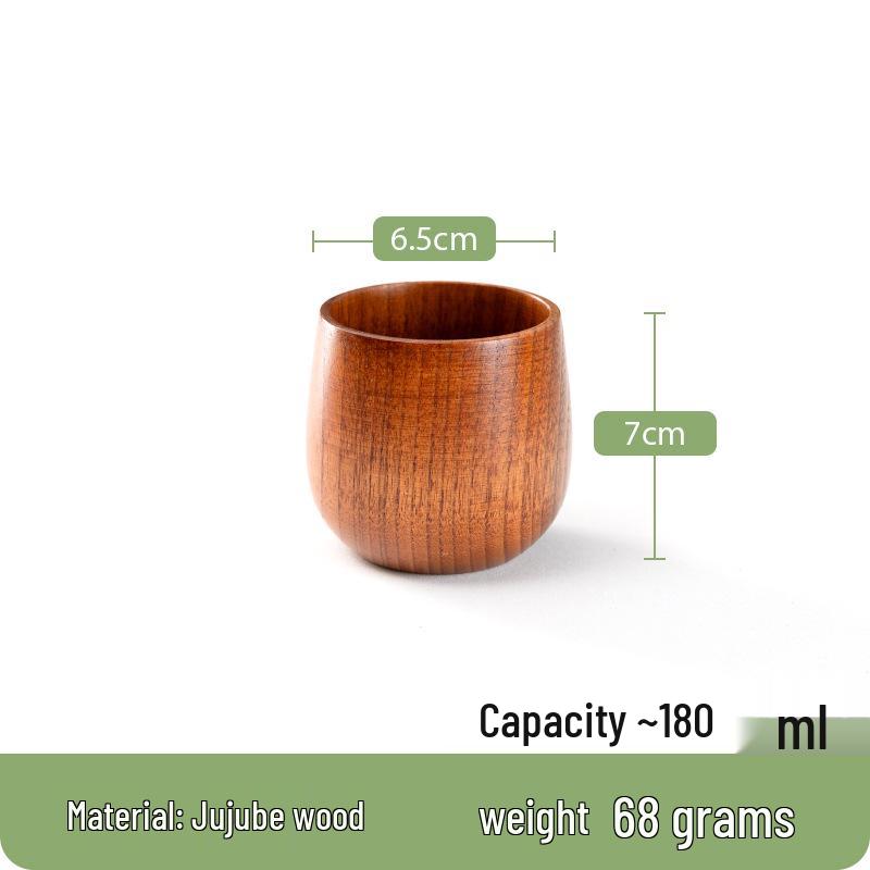 Taza de Cerveza y Taza de Café de Madera Japonesa con Asa - Resistente a Altas Temperaturas, Diseño Creativo