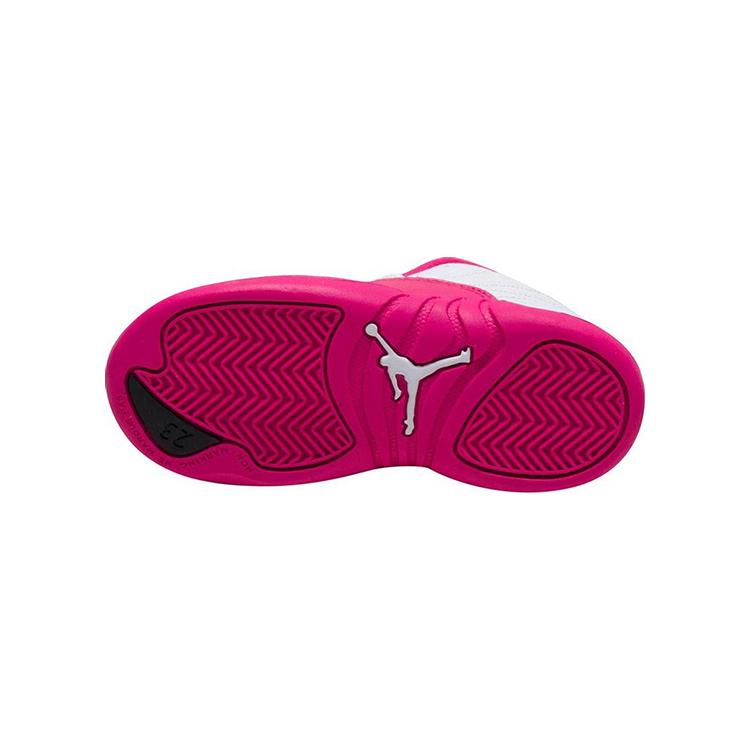 Jordan Air Jordan 12 Retro 'Vivid Pink' Mid top Toddler Shoes White Pink Infant And Toddler 819666-109