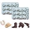 Cowboy Chocolate Molds,Cowboy Hat Boot Horse Saddle Shape Silicone Candy Molds Western Themed Party Baking Moulds