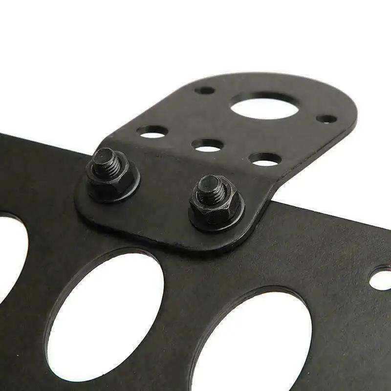 7/8"22mm Motorcycle License Plate Holder Metal License Bracket Tail Light Holder Universal
