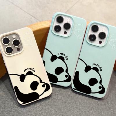 Phone Case for iPhone 11 13 XR XS Max Case iPhone 12 14 15 16 Pro Max 12 Pro 15 Plus Leather Painted Waterproof Drop-proof and Wear-resistant Cartoon