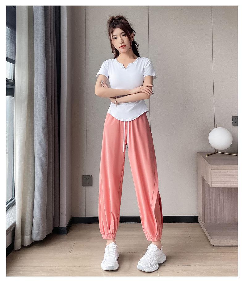 Women's 2025 Quick-Dry Sportswear Set: Summer Running & Yoga Outfit with Sun Protection