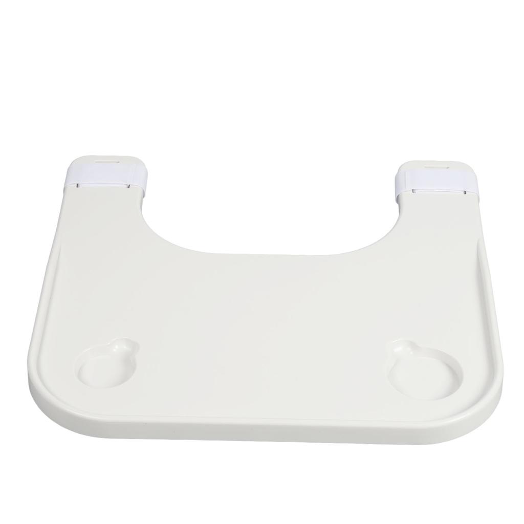 Wheelchair Lap Tray Thickened Universal Elderly Wheelchair Table Tray with Cup Holder for Eating Reading Writing White