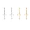 Elegant Crosses Hoop Earrings Elegant Hoop Earrings Accessory With Zircon Crosses Drop for Fashion Enthusiasts