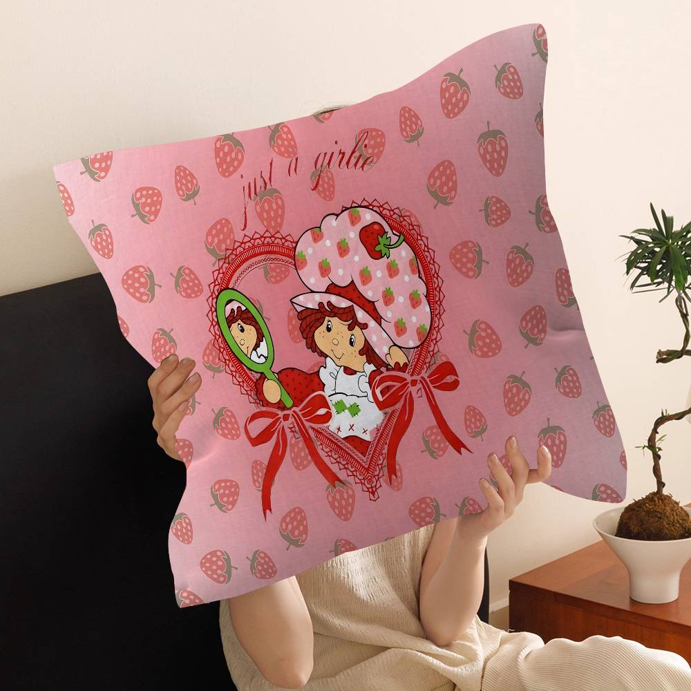 S-Strawberrys-S_Shortcakes Cushion Cover Polyester Sofa Cushions Decorative Throw Pillows Home Decoration Pillowcover