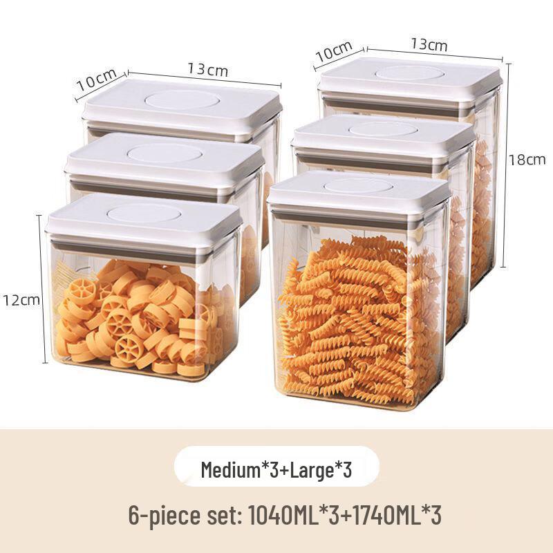 Press-Type Food Storage Container Set
