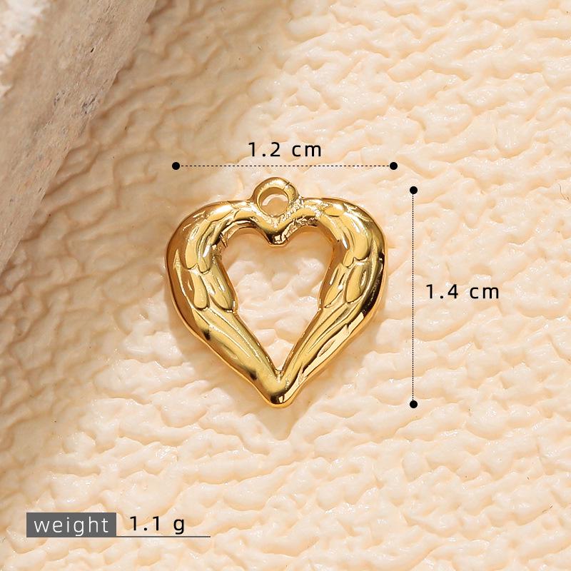 Vergoldete minimalistische Herzohrringe - Rostfreier Stahl Retro-Stil Damenschmuck