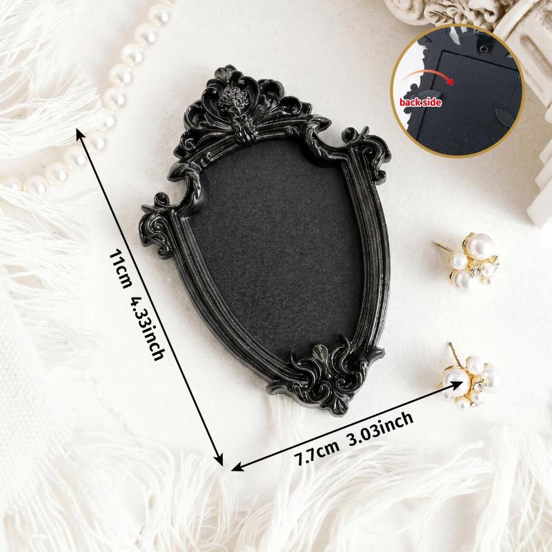 Hanging Mini Photo Frames Photographic Props Resin Vintage Picture Frame Wall Space Diy Baroque Ornate Decorative Frames Gifts