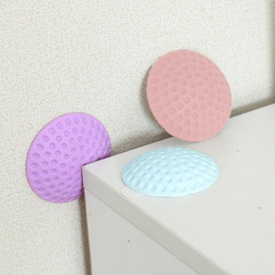 Door Handle Stopper Wall Protector Self-Adhesive Round Door Knob Stop Wall Bumper Home Office Door Back Wall Mount Anti-collision Pad