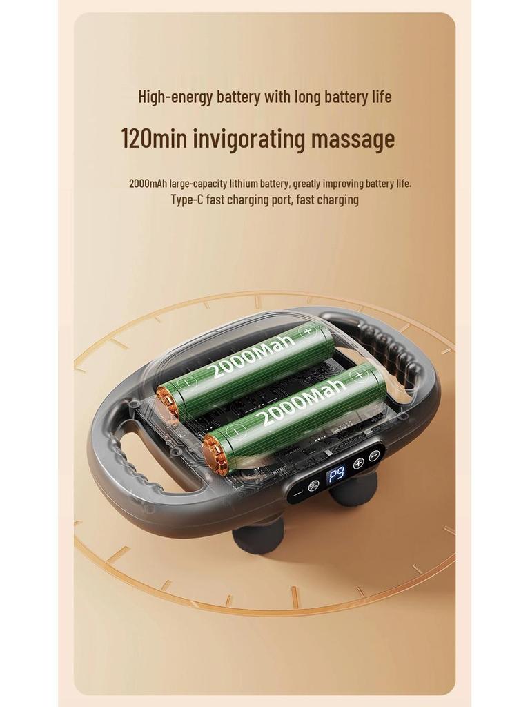 Electric Muscle Massage Gun with 6 Heads for Full Body Pain Relief