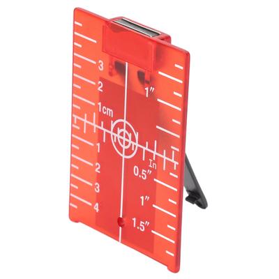 Cible de Nivellement Laser en Plastique Magnétique Cible de Sol Carte Plaque avec Support Échelle Pouce Métrique Rouge