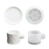 Reusable Silicone Teacup Mould for Epoxy Resin Craft Candle Holders Concrete Plaster Art Coaster Tray Projects