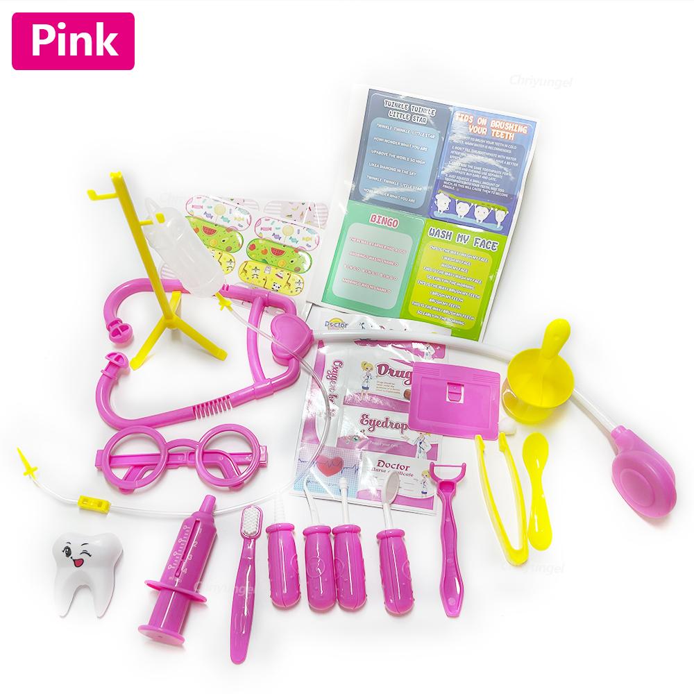 Doctor Play Set for Kids 30PCS Doctor Toys Educational Medical Dentist Tools Stethoscope Toy Gift for Boys and Girls