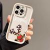 Christmas cartoon elk for iPhone16ProMax phone case 14 Apple 13 matte 12/15 Premium 11