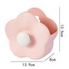 1PC Flower Makeup Brush Storage Box Wall Hanging Home Bathroom Vanity Table Top Comb Toothbrush Cute Cartoon Storage Box