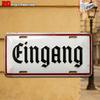 Vintage City Location Number Print License Plate Metal Tin Sign Retro Wall Decor For Bar Cafe Home Garden