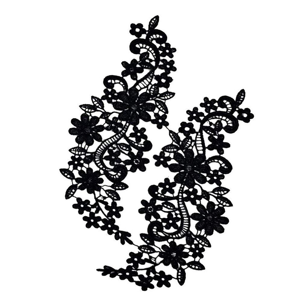 Lace Applique Trim Dress Flower Fabric Wedding Accessory