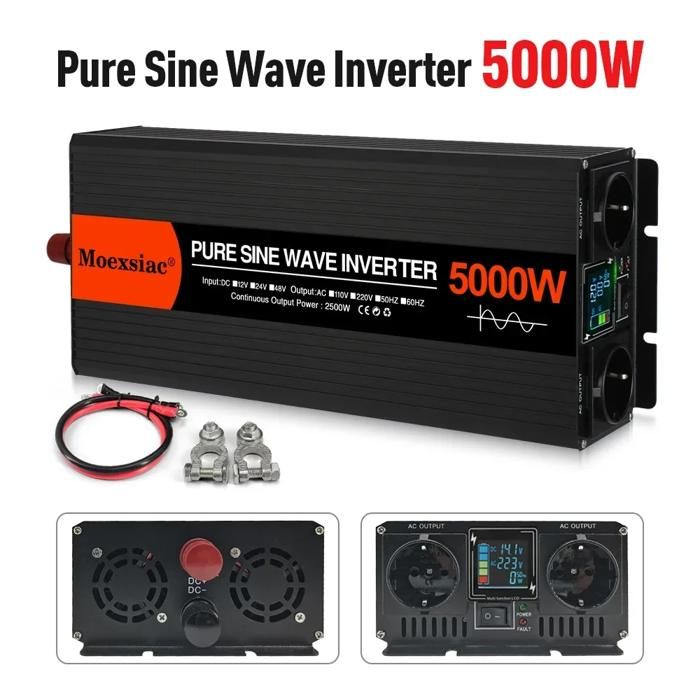 12V Pure Sine Wave Inverter, 4000W Continuous Power, 90% Conversion Efficiency, 12v 5000W