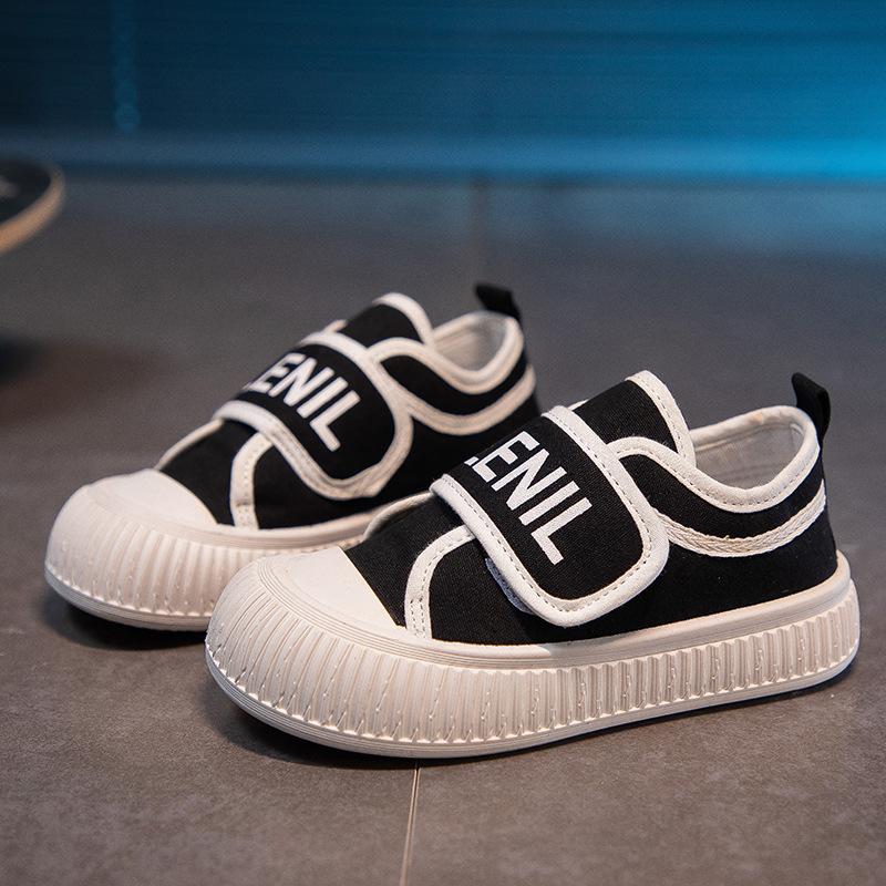 Children's Canvas Shoes Fashion Casual Board Shoes Girls Velcro Convenient Cute Sports Shoes Boys Spring and Autumn New