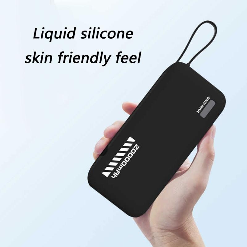 Silicone Skin Protective Case for CP25 20000mAh Mobile Power 55W Scratchproof Housing Shell Cover Flexible Sleeve