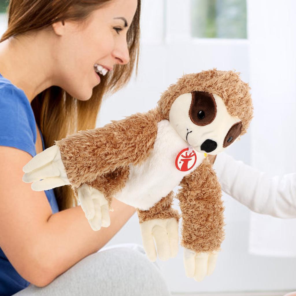 Realistic Animal Hand Puppet Stuffed Educational Kids Creative Interactive Storytelling Lifelike Sloth Molding Process