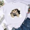 Women Print Cat Lovely Pet Animal Cute T Shirt Fashion Summer Female Casual Top Short Sleeve Tshirts Cartoon Graphic T-Shirts Women’s