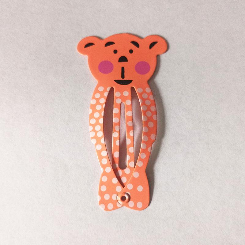 Trendy Kids' Hair Accessories: Cute Animal Metal Hair Clips & Waterdrop Print Crown Side Pins