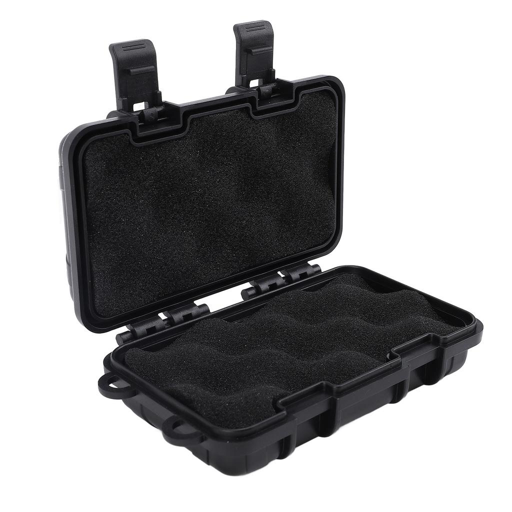 Magnetic Storage Box 13x8.5x4.5cm Water Proof Under Car Magnetic Key Holder with 4 Safety Buckles