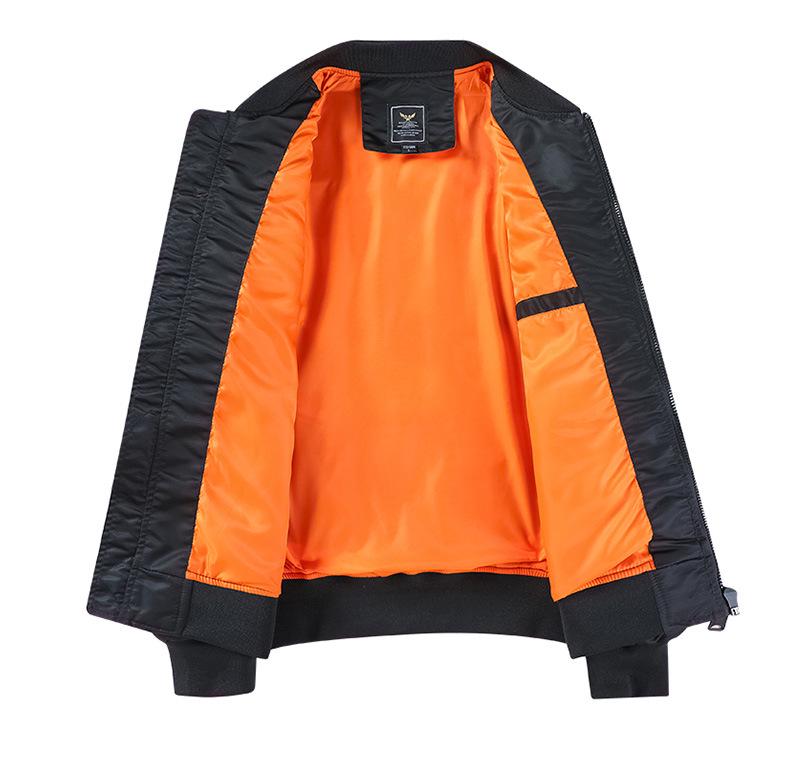 MA1 Air Force Bomber Jacket: Airplane & Tiger Embroidery, Plus Size, Workwear Outerwear