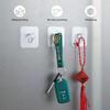 5-100pcs Self-Adhesive Small Wall Hooks Transparent Wall Hooks for Kitchen and Bath Heavy Duty Waterproof Reusable Stickers