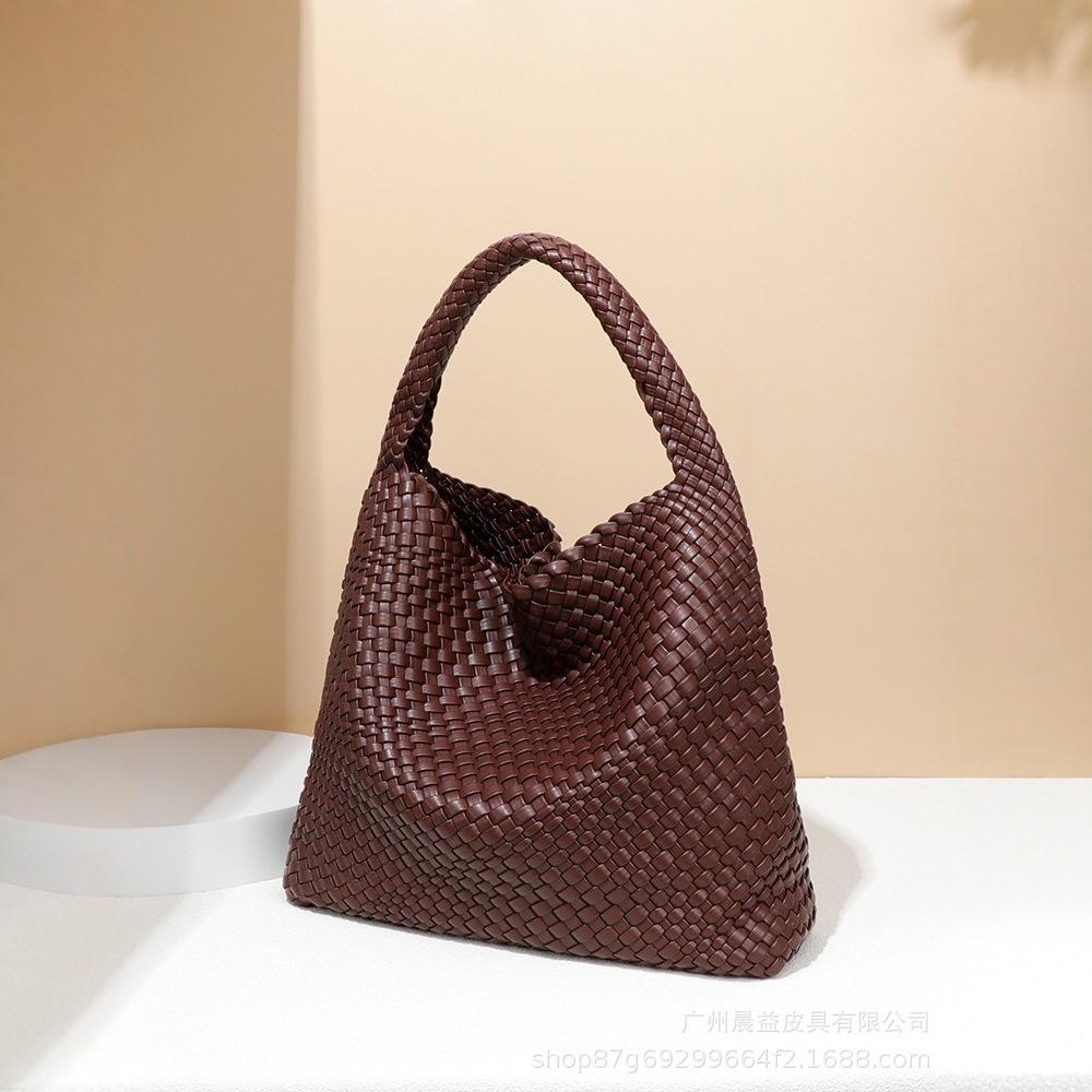 Handbag Large Capacity Tote Bag 2025 New Vegetable Basket Gift Woven Bag Hand Carry Casual Versatile Underarm
