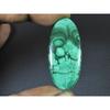 18X42X4MM Doğal Malakit Çiçek Tasarımlı Oval Kaboşon Kesim Serbest Değerli Taş 45 Karat D-483