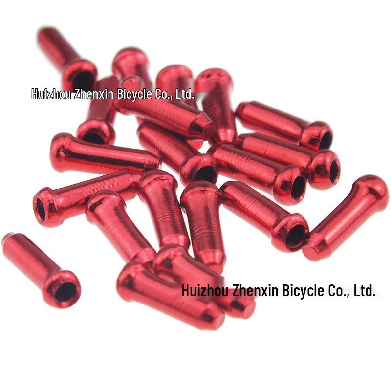 50/100 Stück gemischtfarbige Aluminium-Fahrradkabel-Endkappen für Bremse & Schaltung - 5 Farben
