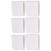 6Pcs Set Shower Splash Curtain Clips White Self Adhesive 4.5x5cm for Home Bathroom Bedroom Living Room Kitchen