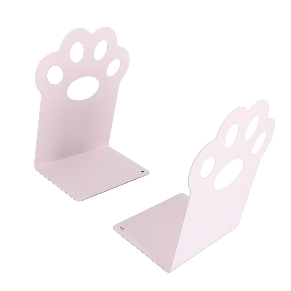 Metal Bookends Cartoon Cat Claw Decorative   Desk Magazine Book Ends for Home School