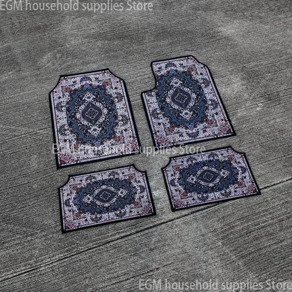 Bohemian Car Floor Mats Non Slip Soft Washable Universal Auto Foot Pads Vintage Interior Rugs