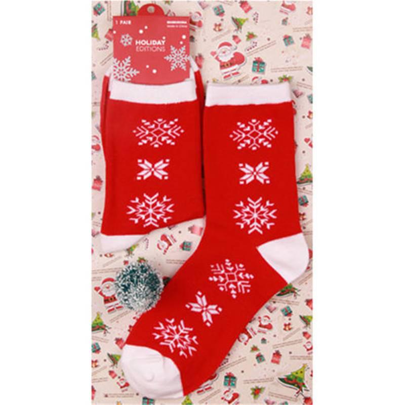 

Теплые хлопковые носки для женщин в рождественском стиле 9