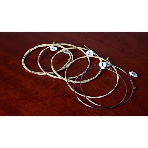 Replacement Brass and Steel Guitar Strings with String Cutter