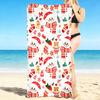 1Pc Christmas Winter Wonderland Beach Towel Quick Dry Multiuse For Beach Pool Gym Yoga Home Travel Christmas Halloween Xmas Gift S188