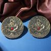 Commemorative coins for the the Year of the Loong, Chinese auspicious dragon, high-end zodiac coins, and large bronze medallions