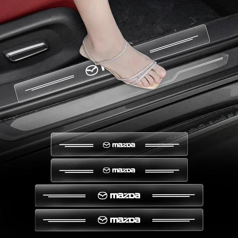 4Pcs Car Anti-collision Strip Tape Scratchproof Protective Stickers For Mazda 3 Alexa CX30 CX-4 CX5 CX-5 CX8 CX-8 CX-30 CX9 CX-9