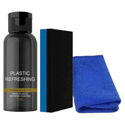Detergent pentru interior auto 50 ml Agent simplu de recondiționare pentru mașini Agent de acoperire revitalizant non-gras Recondiționare piele auto pentru