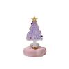 Miniature Christmas Tree Ornament Handcrafted Glass Sculpture  Living Room Decoration