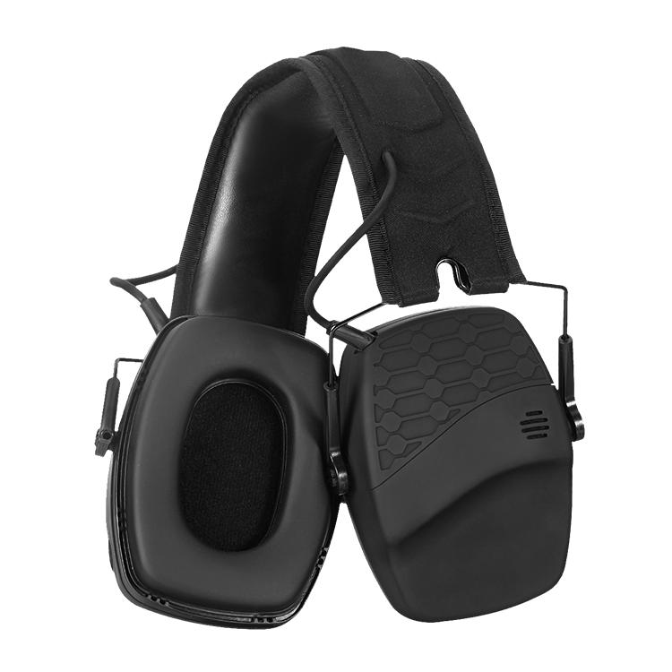 Rechargeable Bluetooth Shooting Ear Muffs Electronic Sound Amplify Noise Canceling Hand Free Call Hunting Ear Protection (Black,22dB)