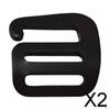 2x Adjustable 25mm Aluminum Alloy Buckles G Hooks for Backpack Strap Outdoor Survival Camping