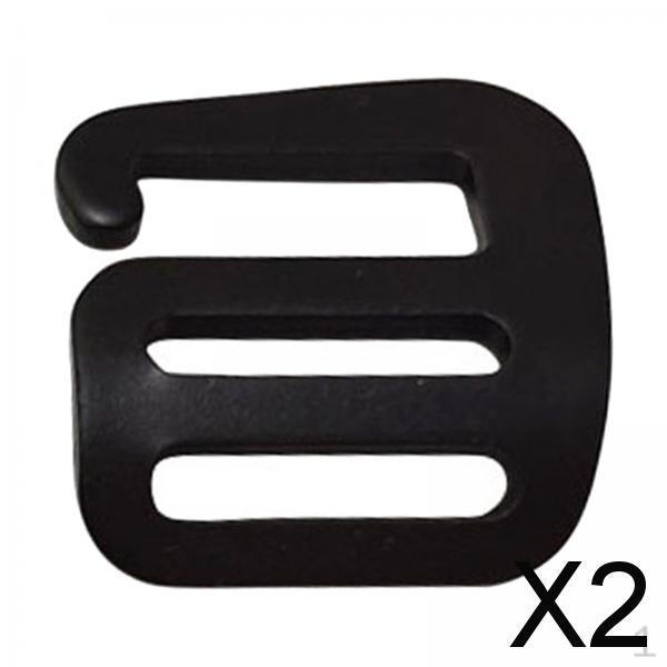 

2x Adjustable 25mm Aluminum Alloy Buckles G Hooks for Backpack Strap Outdoor Survival Camping