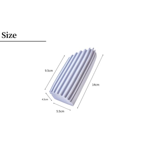 Nihon Clean Tech Absorbent Cleaning Sponge, 14cm Long X 9.5cm Short, 5.5cm Wide X 4.5cm Deep, PVA Sponge, Corner Cleaner, Absorbs Condensation, Quick-
