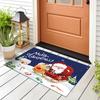 Christmas Crystal Velvet Door Mat: Dirt-Resistant, Easy-Care Entryway Foot Pad