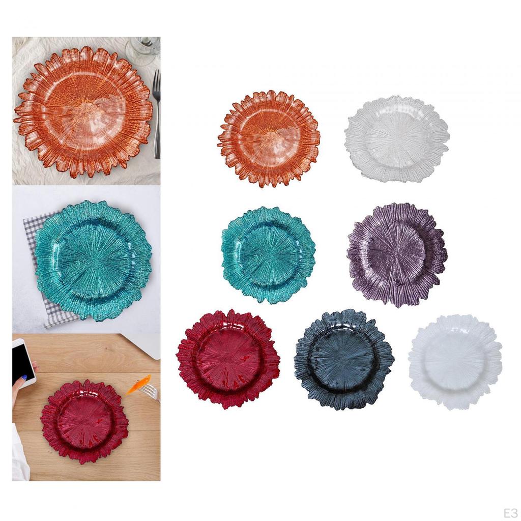 Abendessen Platte Dekorative Service Tablett Glas 13 zoll Unregelmäßigen Westlichen Lebensmittel für