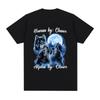 Sitting Wolf Literally Me Funny Meme T Shirt Men Casual Cotton Short Sleeve Oversized T-shirts Hip Hop Vintage Tee Shirt Unisex